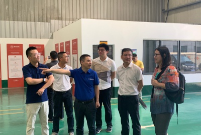 上海市固化中心调研贵宾会环保危废收集中心